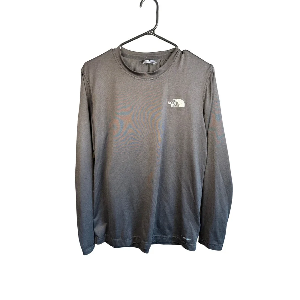 The North Face Mens FlashDry Long Sleeve Shirt Black Small Performance Tee